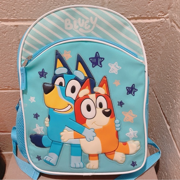 Bluey Kids 14” Backpack with Cartoon Characters - Picture 2 of 5